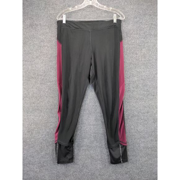 Womens Champion Leggings Joggers Athletic Pants Size XL Black Logo - Picture 2 of 13
